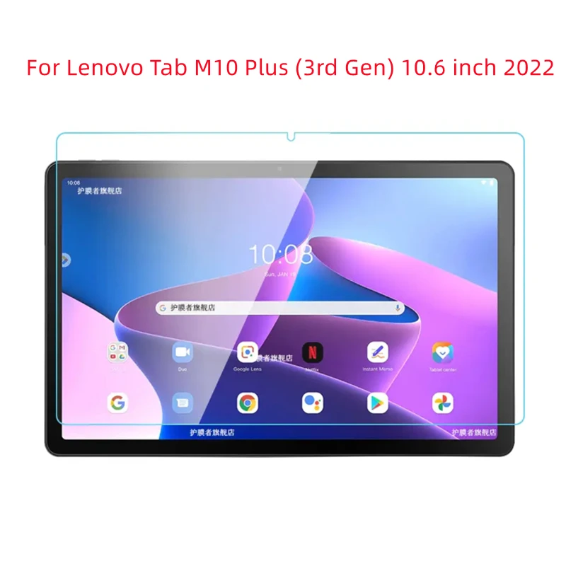 

9H Tempered Glass Screen Protector For Lenovo Tab M10 Plus 3rd Gen 10.6 Inch 2022 10.6" Tablet Anti Scratch HD Protective Film