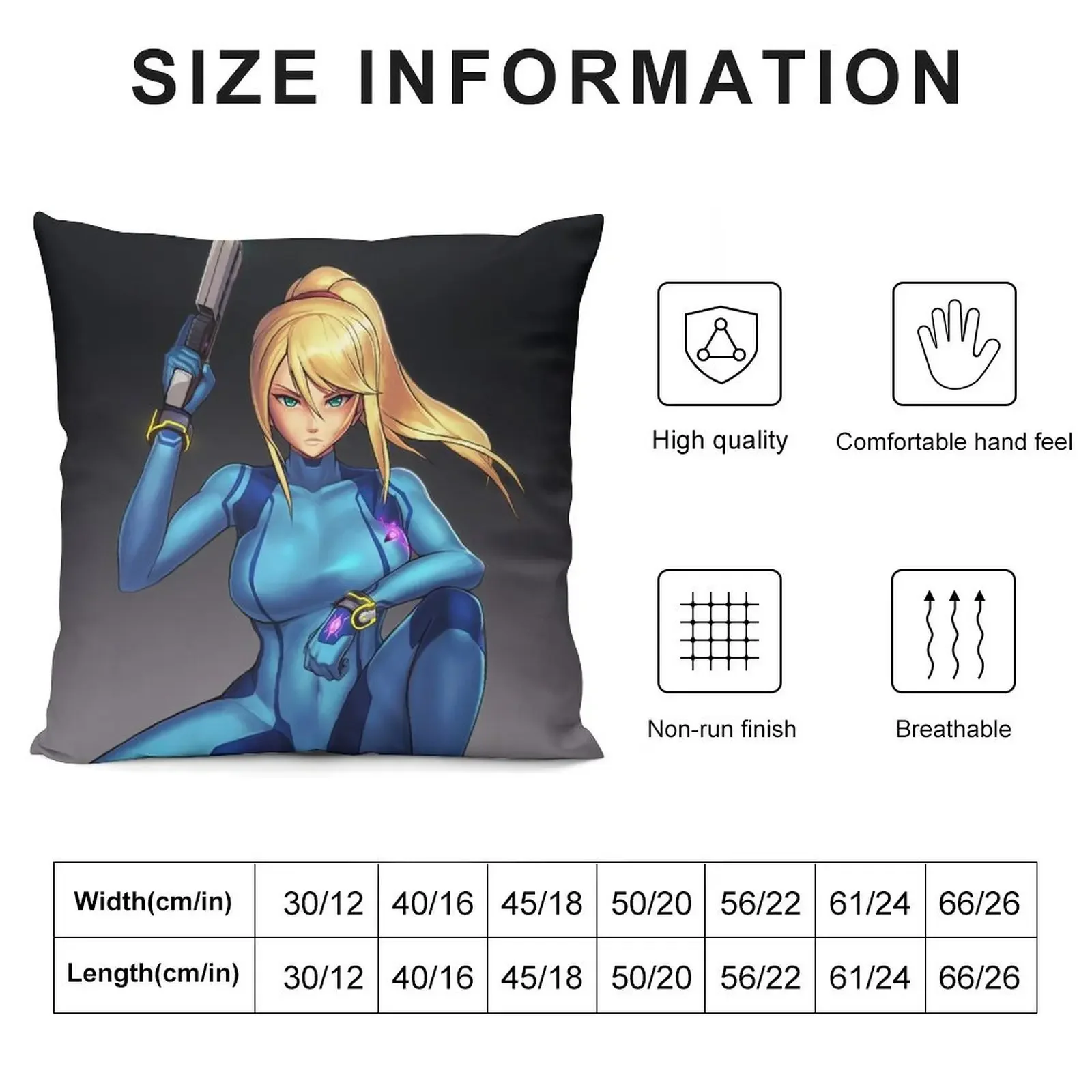 Zero Suit Samus (Ultimate) Throw Pillow Luxury Pillow Cover Decorative pillowcase pillow