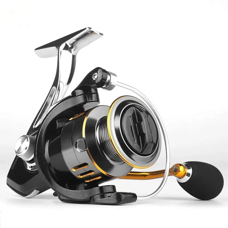 Ultraligh Durable outdoor Fishing Reel 8kg Max Drag All Metal Spool Body Handle Saltwater Reel For Bass Fishing Reel(Give Gifts)