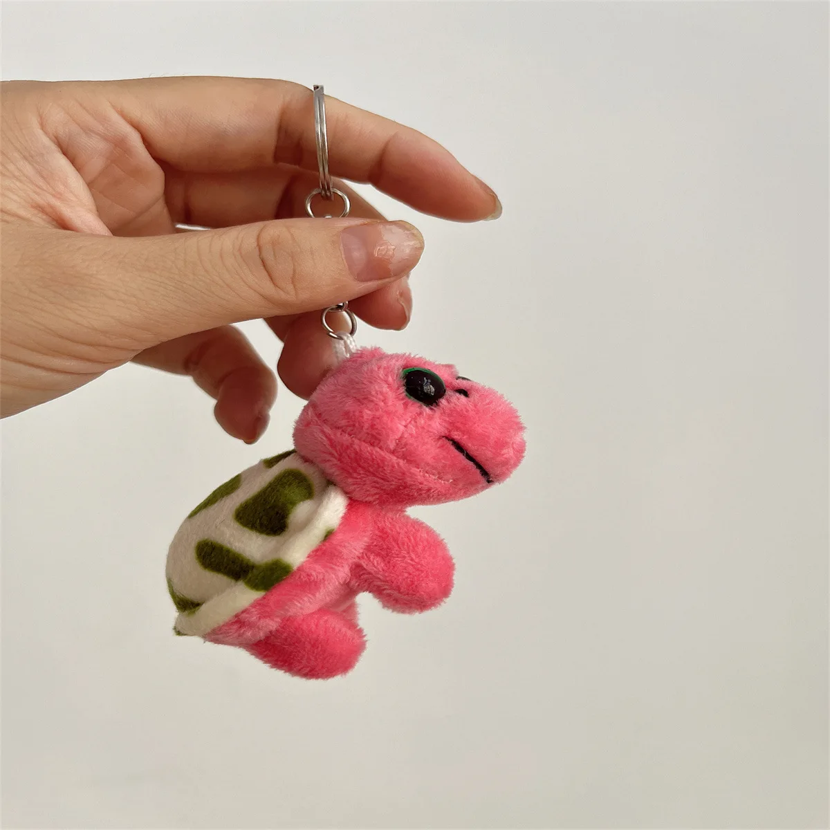 لطيف السلحفاة الخضراء الصغيرة سلسلة المفاتيح الصغيرة الكرتون دمى صغيرة أفخم محشوة اللعب لينة الحيوان الشكل قلادة ديكور للطفل دمى هدايا #5