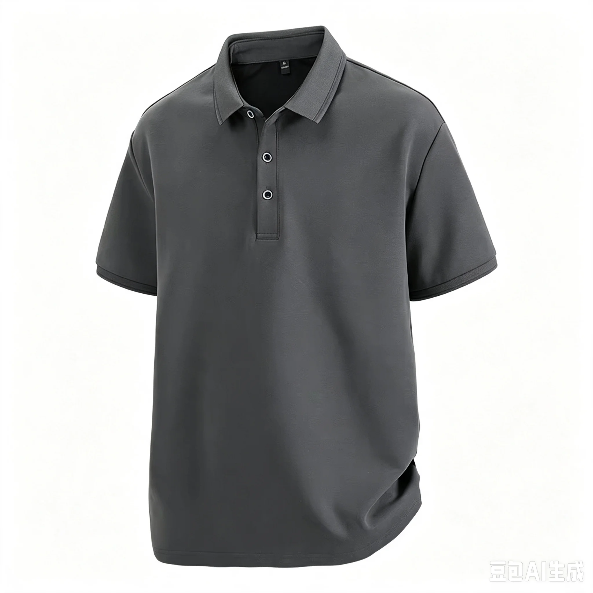 2026 New Men's Solid Polo Shirt Wrinkle Resistant 3D Digital Print Oversized Short Sleeve Casual Versatile High Quality Clothing