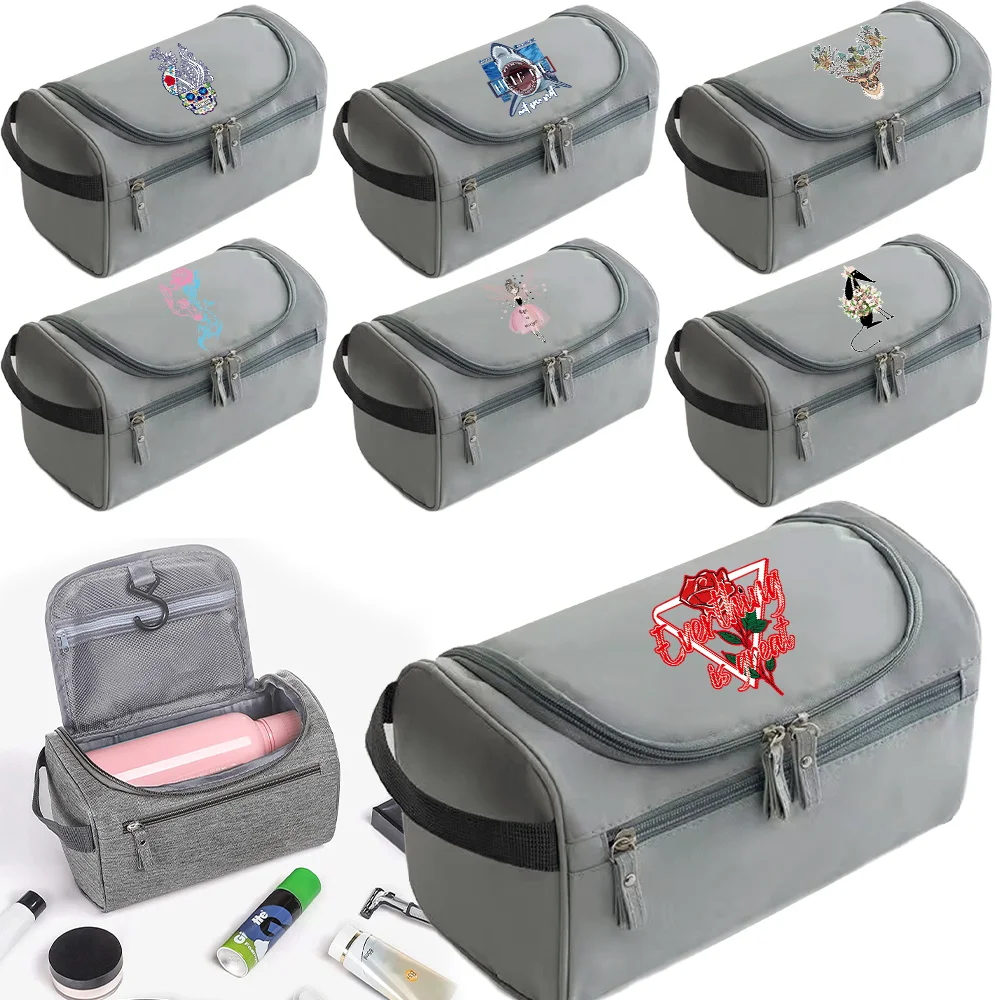 

Wash Bag Color Printing Series Storage Travel Pouch Zipper Man Women Luxurious Makeup Bag Essential for Washing Up