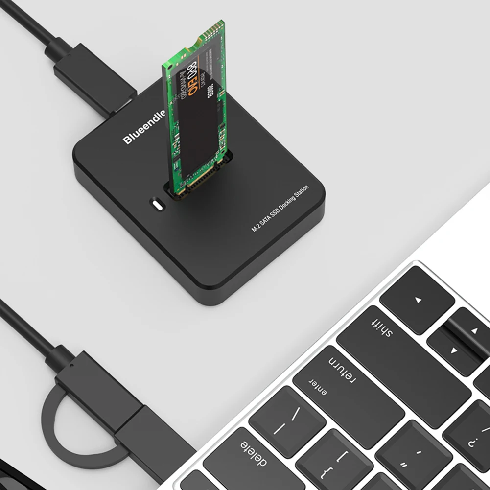 M.2 NVME الخارجية SSD القرص الصلب الضميمة أداة مجانية M.2 العلبة صندوق قاعدة محول SSD الضميمة محول لمحطة إرساء M.2 SSD #3