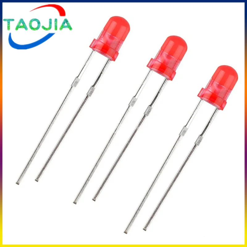 100 teile/los 3mm 5mm LED Rot Grün Gelb Blau Weiß F3 F5