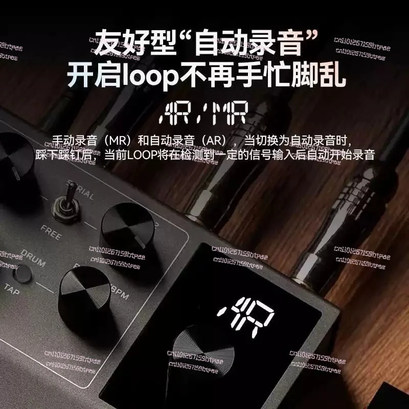 Seconds Guitar Looper Pedal, Electric Guitar Single Effect Tuner Pedal Board for Live Performance & Practices