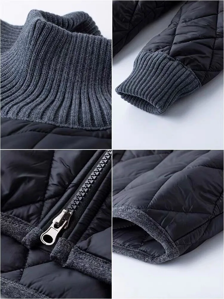 Ensemble 2 pièces en duvet de coton pour femme, col roulé, coupe-vent, épais, châssis en Y, sarouel taille haute décontracté, survêtement chaud