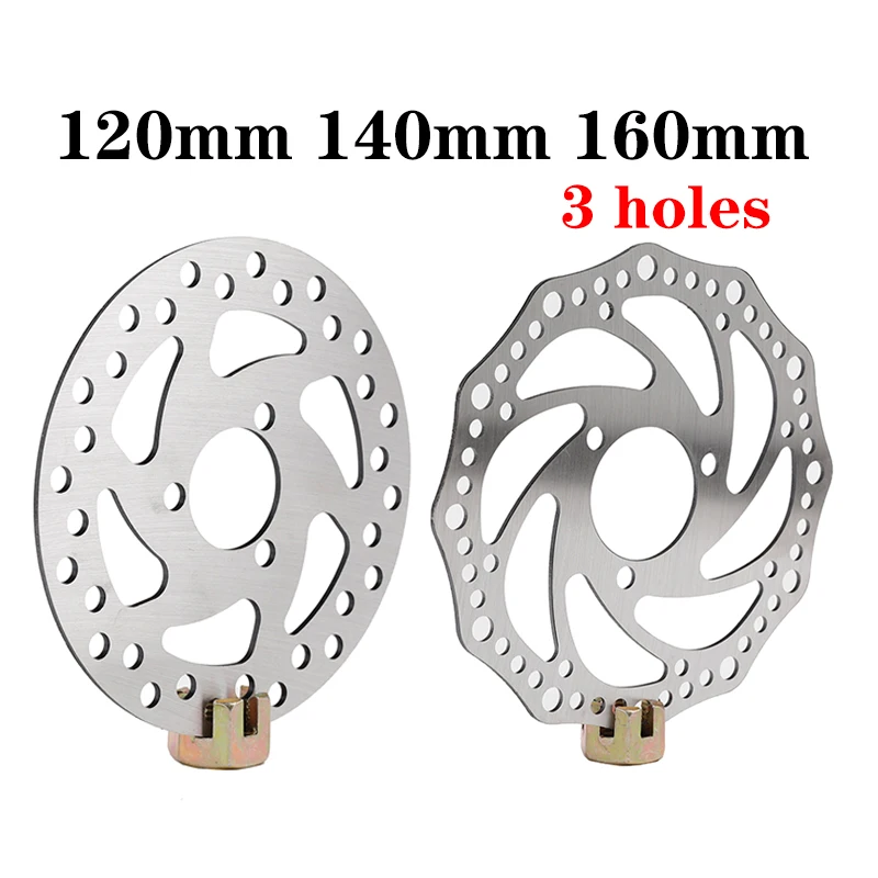 Hot Sell Disc Brakes Rotor Electric Scooter Accessories With Screw  3 Holes 6 Holes Disc Brake Piece Rotor 120/140/160mm