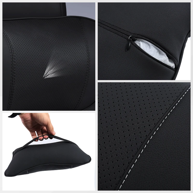 سيارة مسند الرأس بالمقعد وسادة الرقبة كرسي داعم للفقرات القطنية السيارات الداخلية لكزس LS LC RZ IS350 ES300 GS350 CT200h GX460 LX570 RX500h NX300 #3