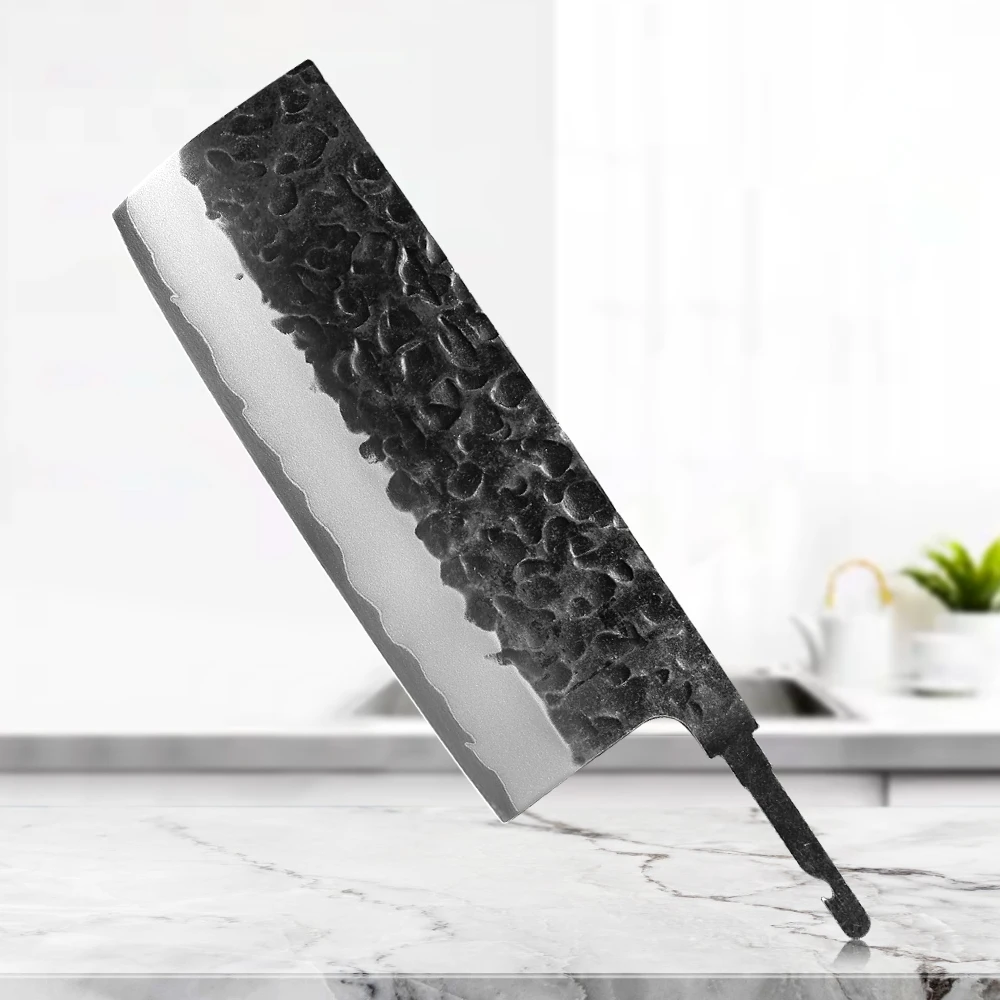 

DIY Handmade Composite Steel Japanese Kitchen 7-inch Nakiri Chef Knife Blank Blade Forged Full Tang Sharp Edges Making Tools