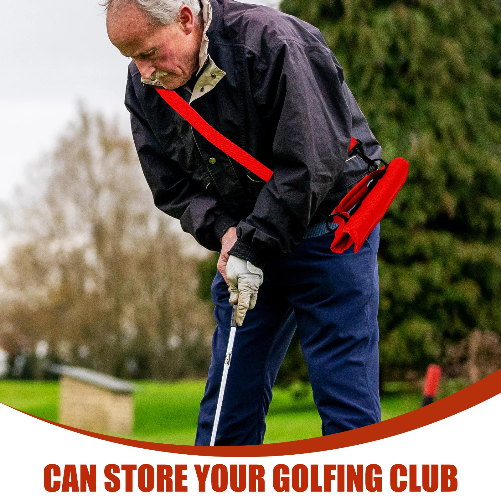 

Сумка для клюшки для гольфа, прочный полиэстер, портативный многоцелевой органайзер для переноски клюшки для гольфа, дорожное оборудование для гольфа и аксессуары