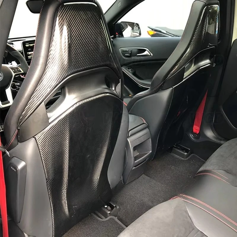 

Чехлы на спинки сиденья W205 C63 из углеродного волокна для Mercedes Benz AMG A45 CLA45 GLA45 AMG GT 2014-2021