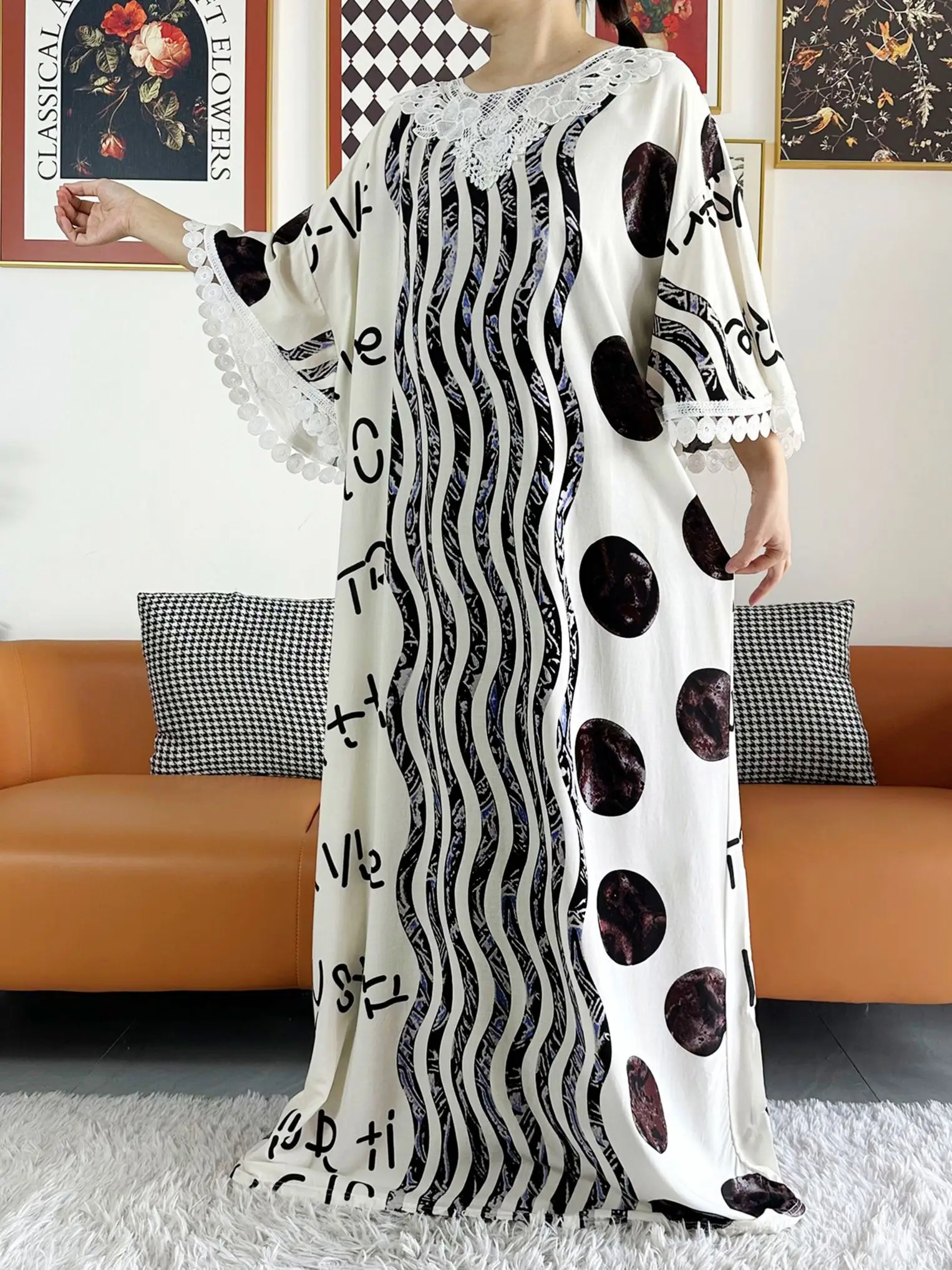 2023 Zomer Feestjurk Korte Mouw Met Grote Sjaal Shinning Print Bloemen Losse Boubou Maxi Islam Vrouwen Afrikaanse Abaya Kleding