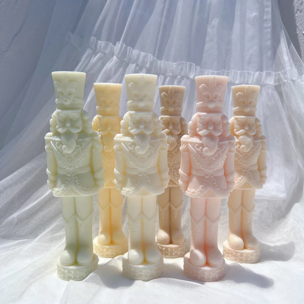 Nutcracker Silicone Candle Mold Dinner Soy Wax Silicone Mould Christmas Ornaments Christmas Decor Silicone Mold