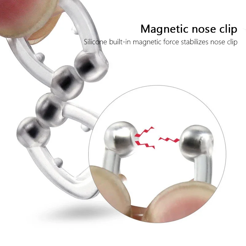 1 piece of magnetic anti-snoring nose expander anti-snoring nose clip anti-snoring device, easy to breathe and improve sleep