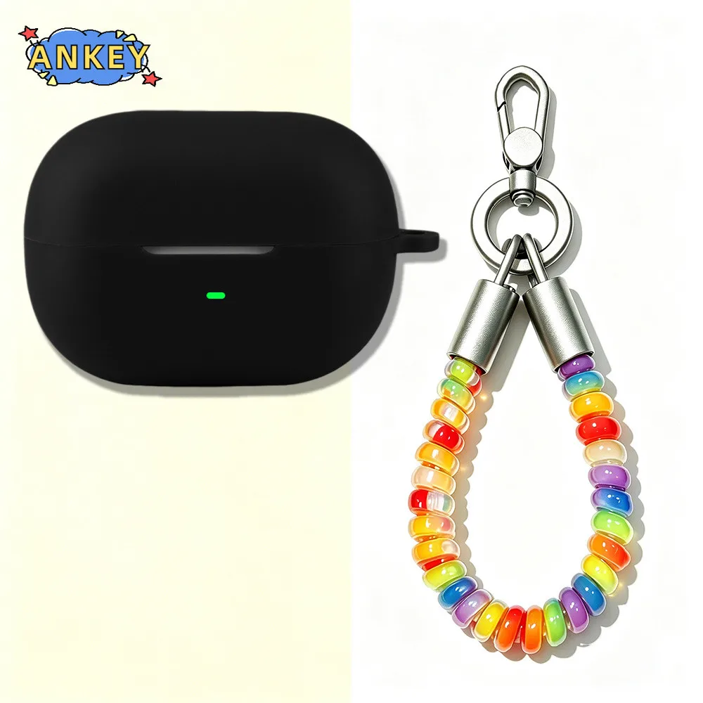Compatible with ROSESELSA CERAMICS Ultra / MK2 Silicone Cases Protective Shockproof Wireless Earphone Cover With spring rope