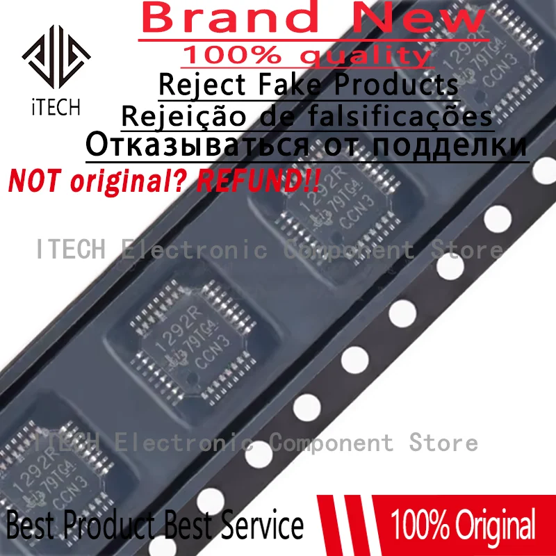 5pcs/lot Original ADS1292RIPBSR ADS1292RIPBS ADS1292 1292R TQFP32 Analog Front End Chipset 100% New and Genuine