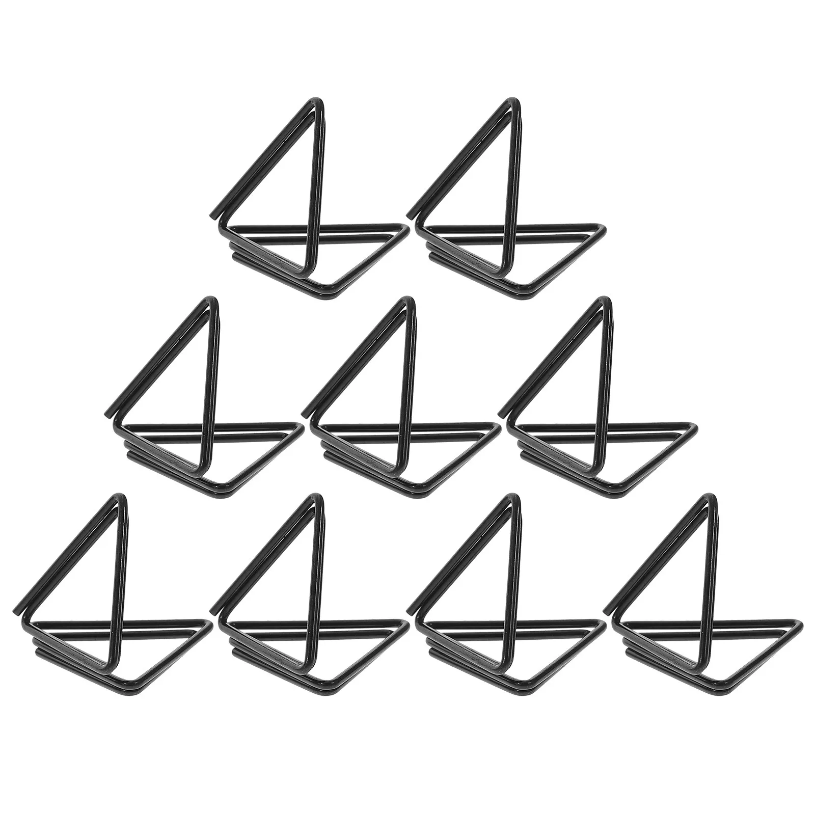 30Pcs Triangle Memo Clips Aluminum Alloy Memo Holders Photo Display Note Clamps Table Number Card Holders Desktop Organizer