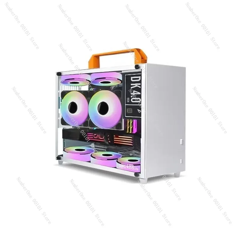 Youth Edition Mini PC Case, ITX and MATX Compatible, Supports 240mm Water Cooling Compact Desktop Computer Case