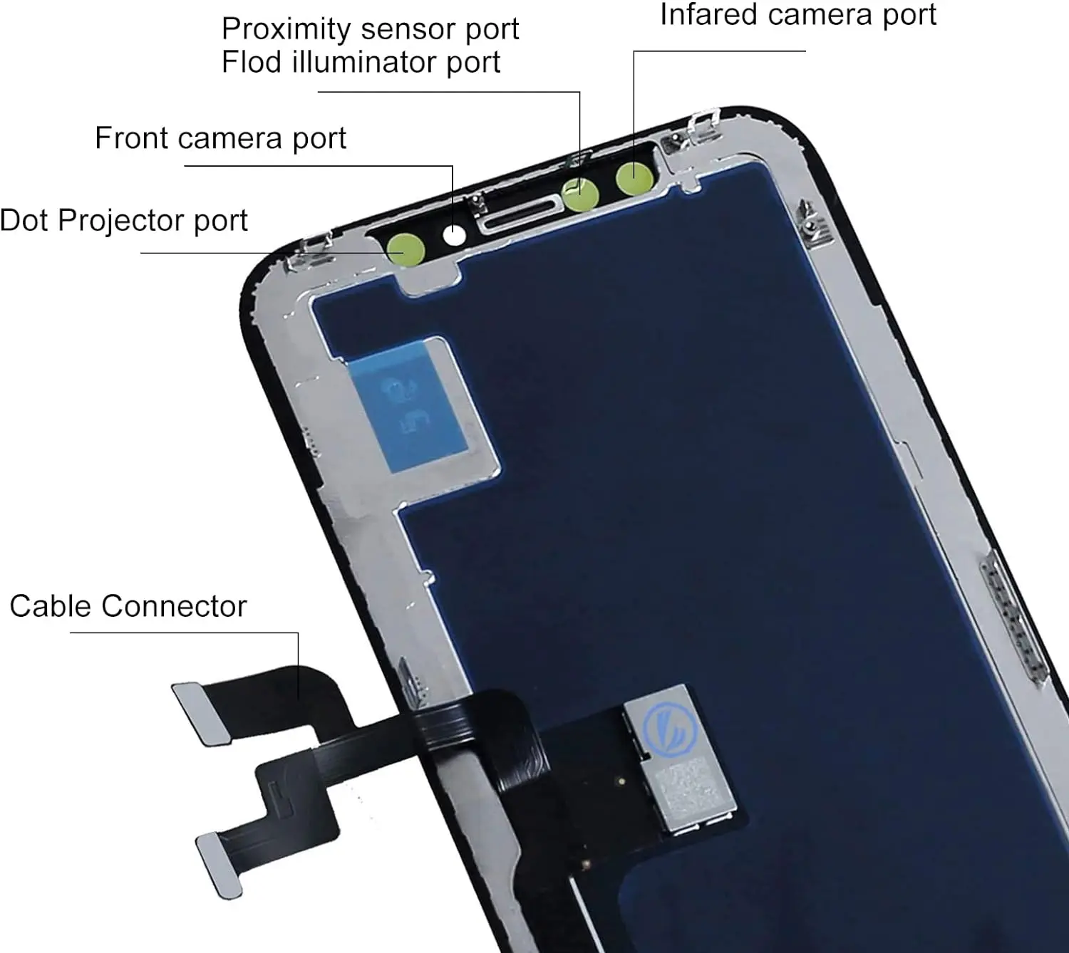 OLED Pantalla for iphone X LCD Display Touch Screen Digitizer Assembly for iPhone X LCD Replacement With 3D Touch A1865 A1901