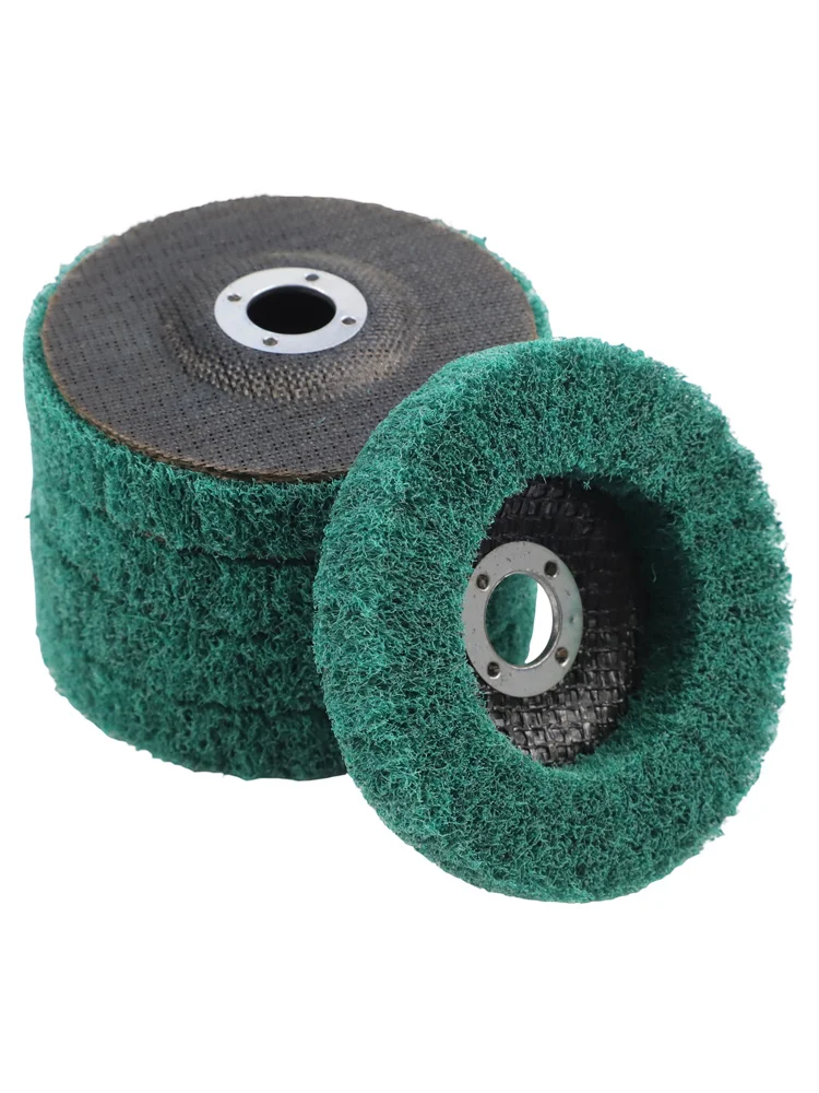 Nylon Material Flap Discs 5PC Metal Polishing Buffing Wheel 4in Diameter Aluminum Oxide Abrasive Fine Grade Grit 320