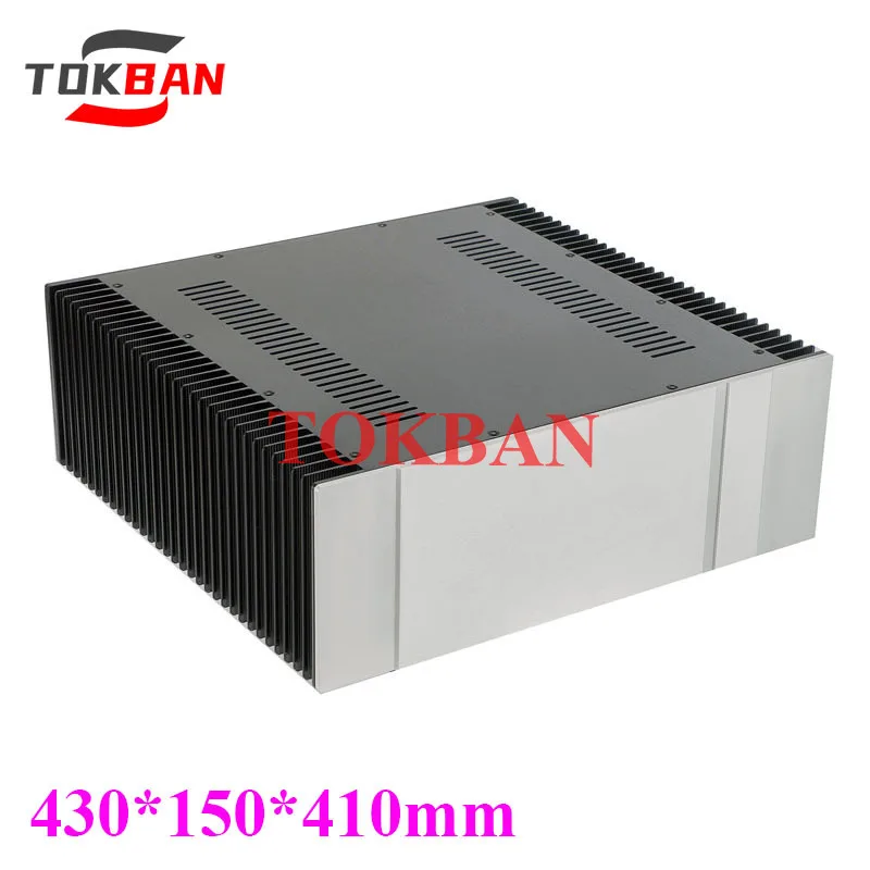 Tokban Audio CJ194 430*150*410mm All Aluminium Class A Amplifier Chassis Enclosure DIY Audio Amplifier Case Shell