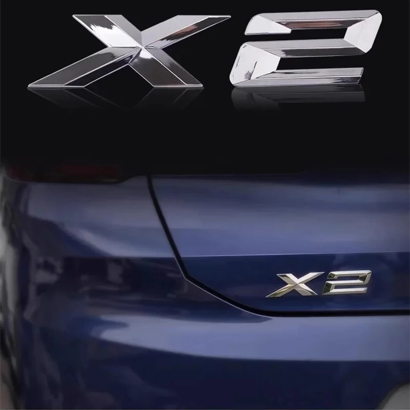 3D Car Letters Trunk Badge Sticker For BMW X1 E84 F48 X3 E83 G01 F25 X4 F26 G02 X5 E53 F15 E70 X6 E71 F16 Emblem Logo Lettering view 2
