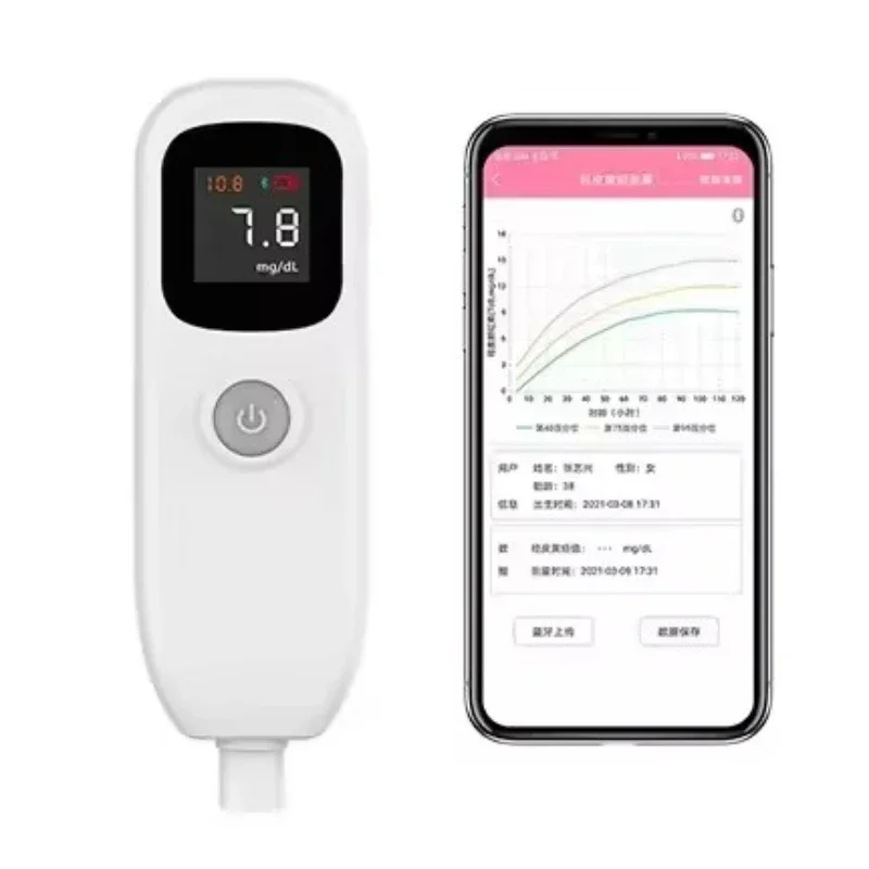 Amain Hot selling new-born nursery handheld LED neonatal transcutaneous bilirubin meter