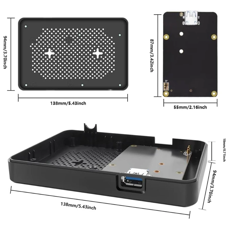 Karta rozszerzeń ForDeskPi Lite dlaRaspberryPi 4B 2 4 8