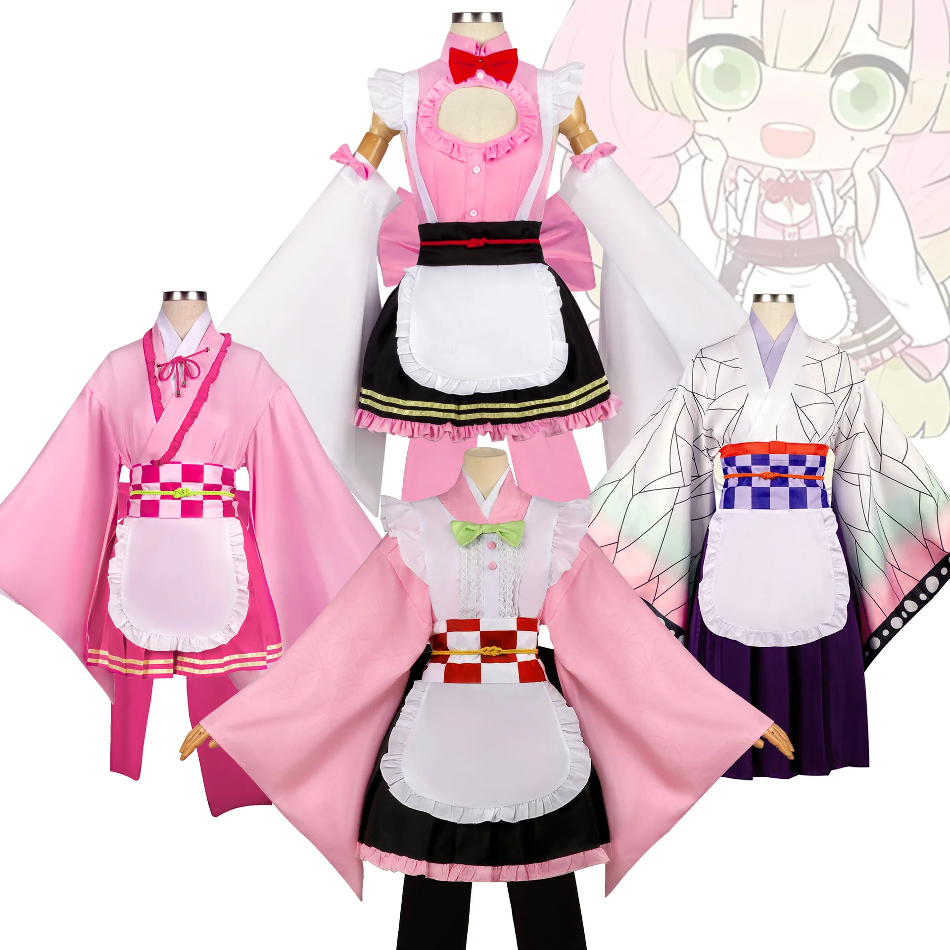 

Anime costumes kimono uniforms Mizouzi Ganlu Temple Miri maid costumes daily Halloween carnival music festival cosplay