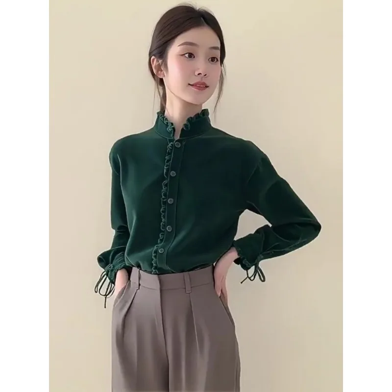 

Spring Autumn/winter New Middle-aged Mom's Top Stylish Slimming Women's Outerwear Inner Base Layer TopTT337