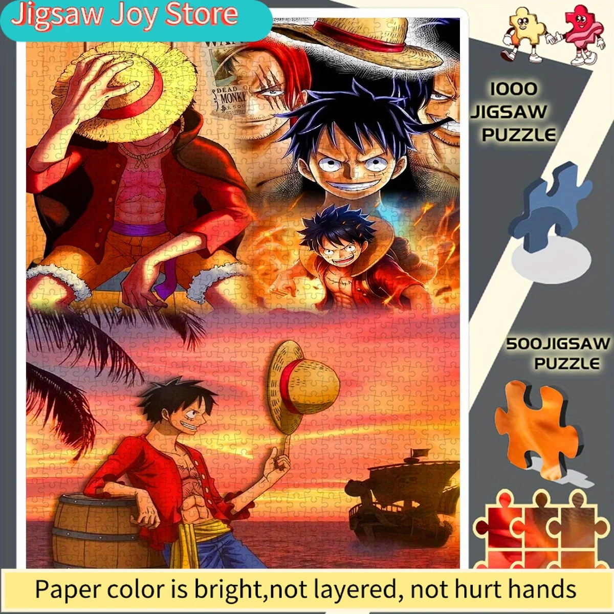 

Пазл-головоломка «Страстное приключение: Морской пейзаж на закате» без рамки — идеальный выбор для любителей бумажных пазлов — развивающая игра