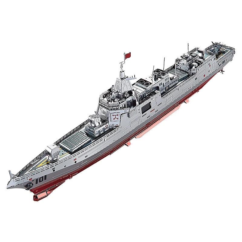IRON STAR 3D Metal Puzzle 055 Destroyer 052D Guided Misslle Destroyer DIY Laser Cutting Jigsaw Toys for Adult Children