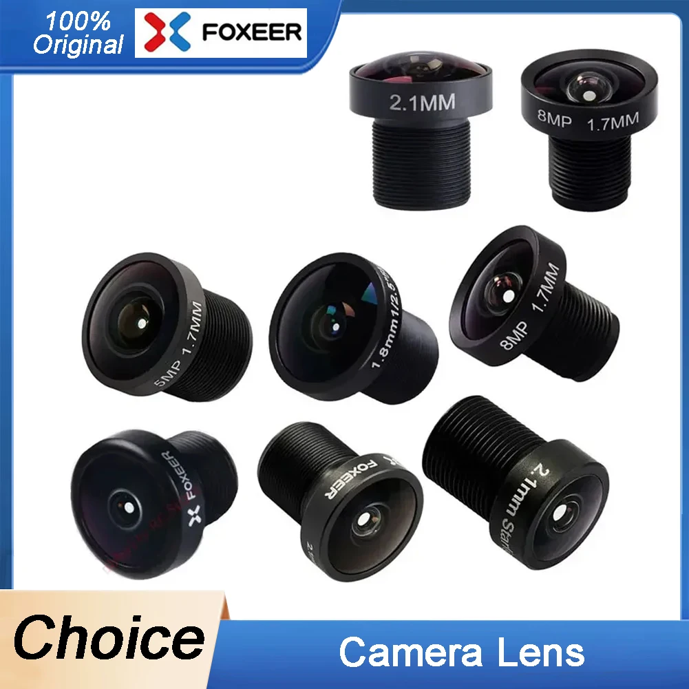 Original Foxeer Replacement Camera Lens 1.7mm 1.8mm 2.1mm 2.5mm Lens/M8 M12 Wide Angle Lens for Toothless/Predator/Falkor Camera