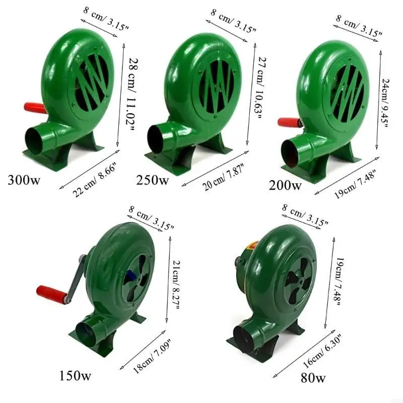 

Q39B Hand-cranked Air Blower BBQ Camping Supplies Hand Crank Tool Make