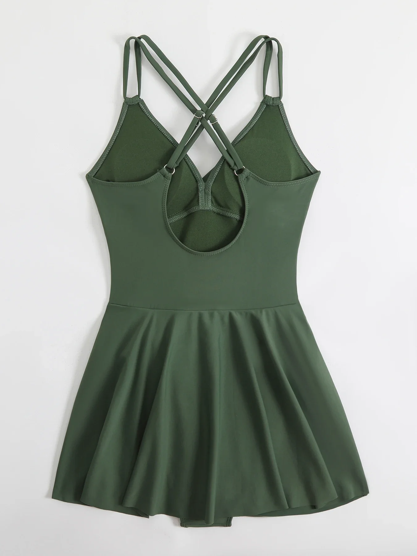 2025 nuevo traje de baño trenzado con cuello en V, traje de baño de una pieza para mujer, traje de baño femenino, falda con estampado Floral, ropa de playa, traje de baño de verano
