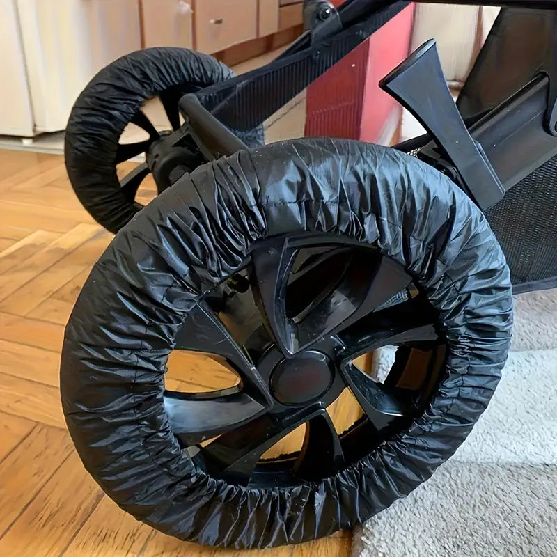 4/8Pcs Baby Stroller Wheel Covers Stroller Wheel for Protection Cover Stroller Tire Dustproof Cover Pushchair Wheel Prote