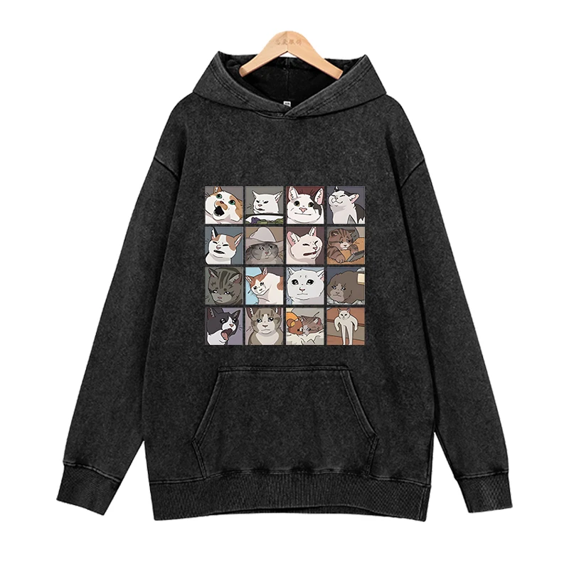 

Cute little black cat Hoodies Women Cool Casual Harajuku Hip Hop Streetwear Pullovers Sweatshirts Loose Sudaderas