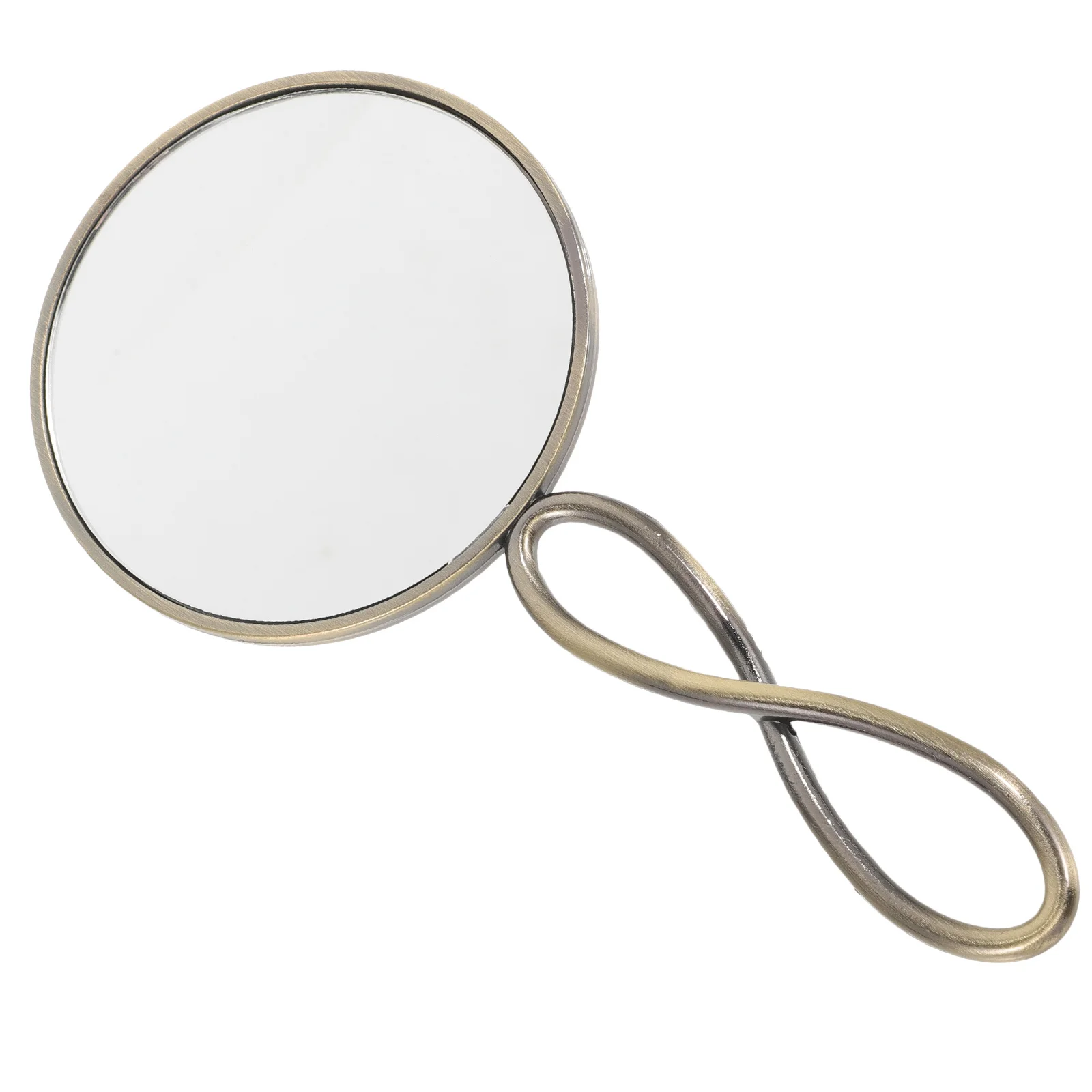 Specchio per il trucco Specchi a mano vintage portatili con manico piccolo per donna portatile retrò