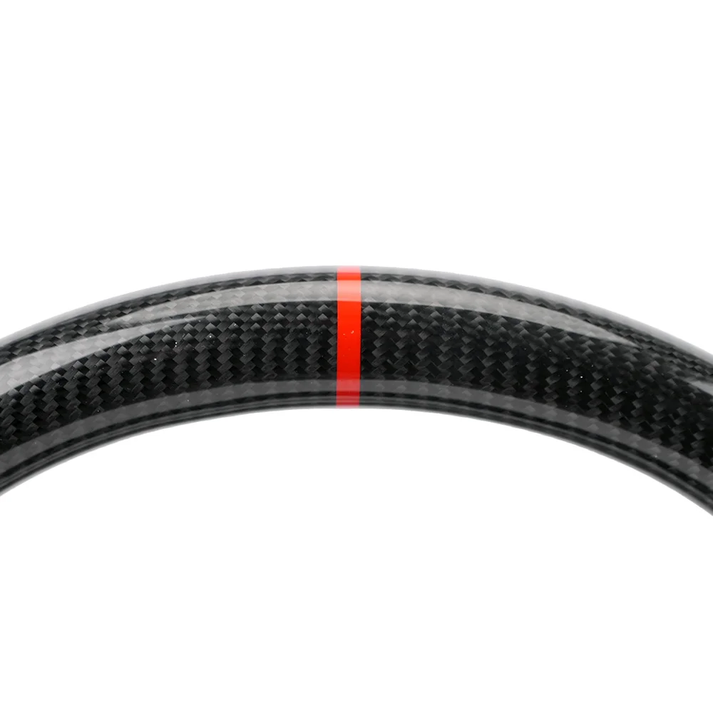 Immagine 5: Volante in Fibra di Carbonio Hydro-Dip con Pelle Traforata per Ford Mustang 2015-2022, Volante da Corsa