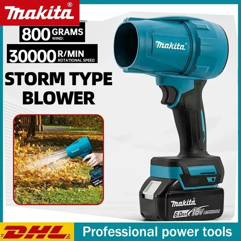 マキタ-30000rpm-強力ブロワー-ターボジェットファン-18v-電動エアダスター-風速ターボ-充電式-ライト付き-車用クリーニングツール