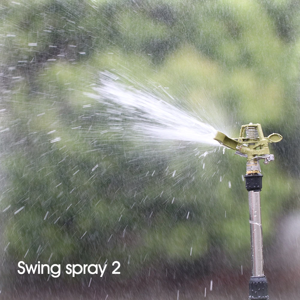 1PC 1/2 3/4 inch Metal Pulsating Sprinkler 360 Degree Rocker Arm Rotating Lawn Watering Sprinklers for Garden Irrigation System