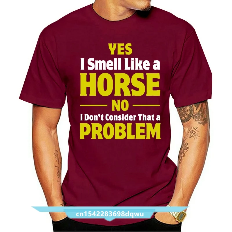 

Hot Sale Fashion High Quality Personality Smell Like A Horse Funny Gift For Horse Lover Riding Women T-Shirt