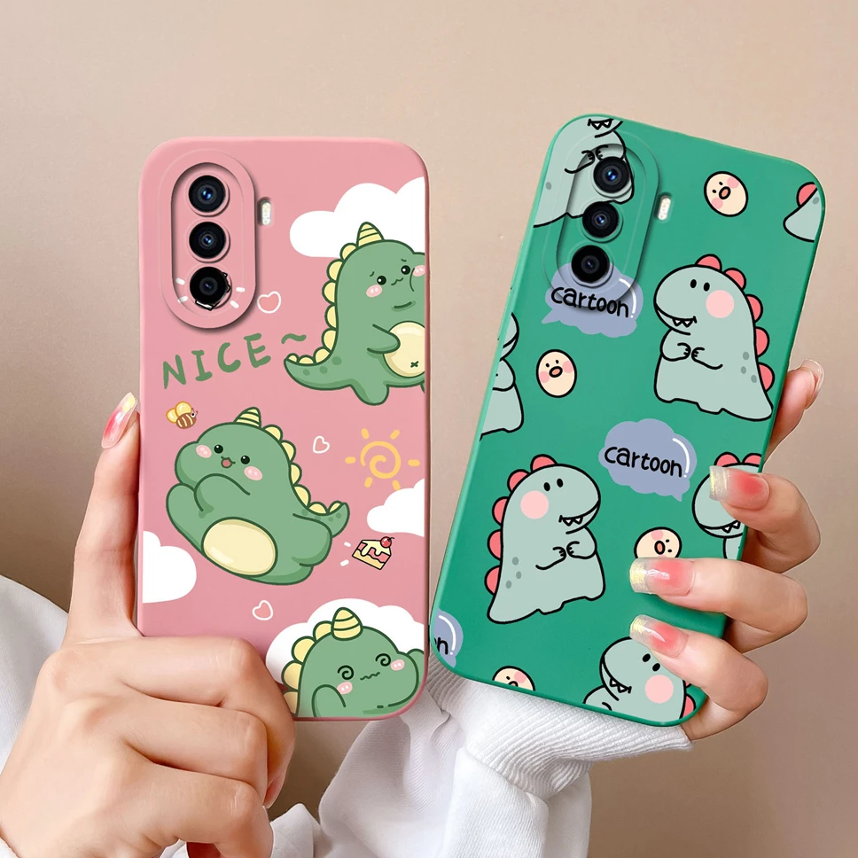 For Huawei Nova Y61 Y70 Y70 Plus Y90 Case Cute Smooth Liquid Silicone Back Cover Shell For Huawei NovaY61 Y70+ Y 90 Coque Fundas