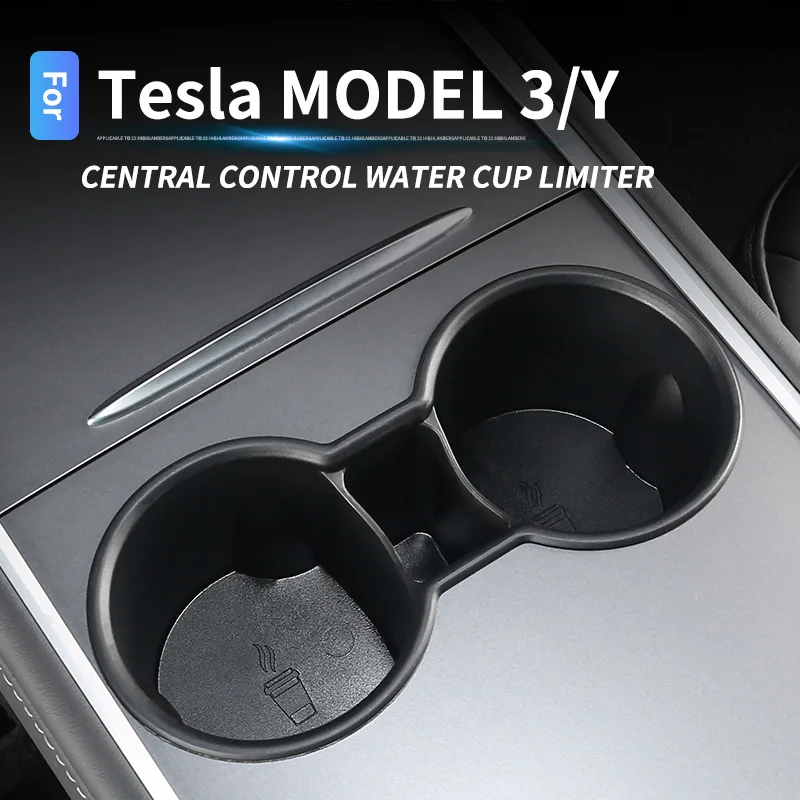 

Car Central Control Water Cup Limiter Fit For TESLA Model Y 3 Fixed Drink Holder Water Slot Slip Limit Clip Inter Accessories