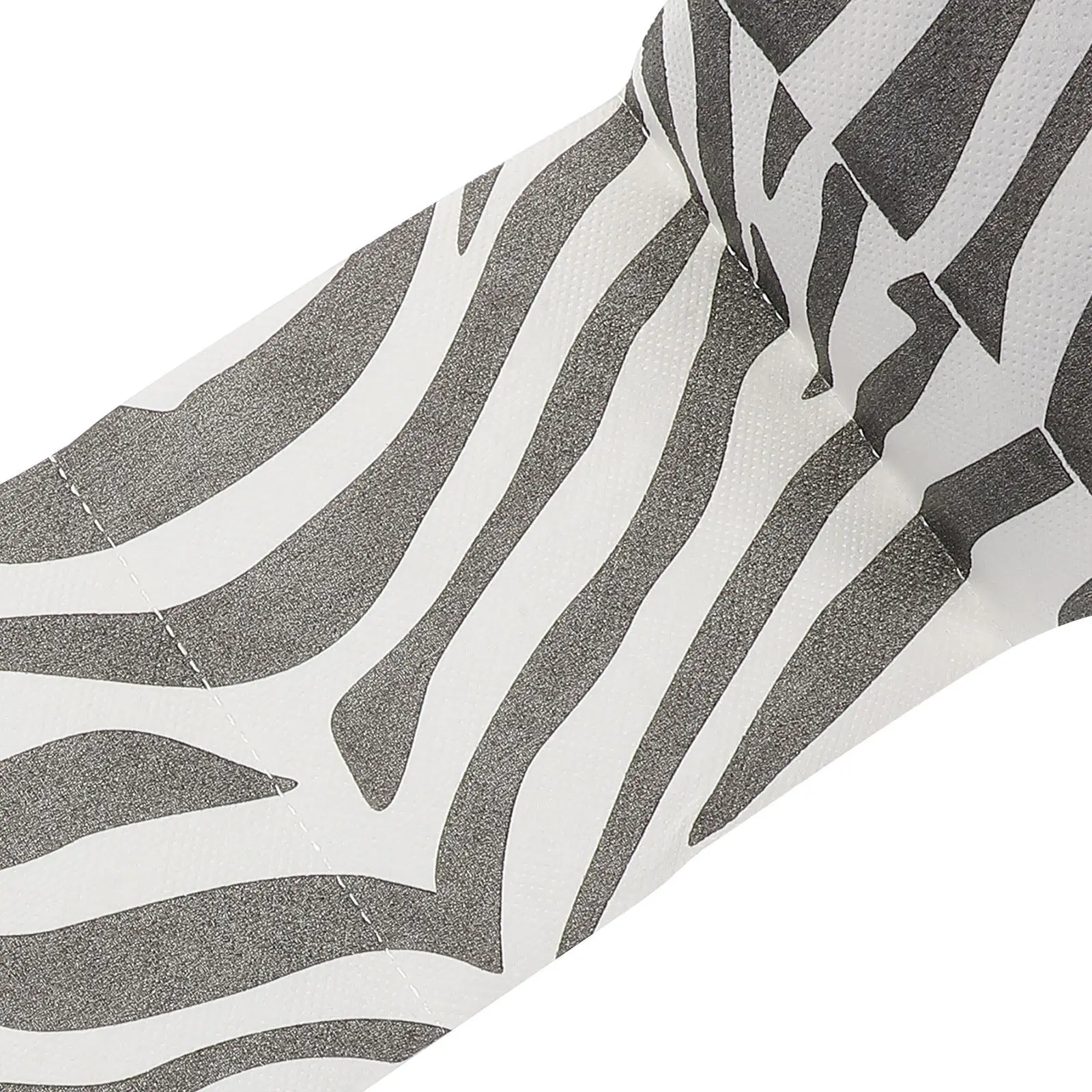 2Pcs Zebra Print Toilet Paper 3D Textured Bathroom Tissue Soft Tear-Resistant Daily Use Modern Decorative Roll for Home Bathroom
