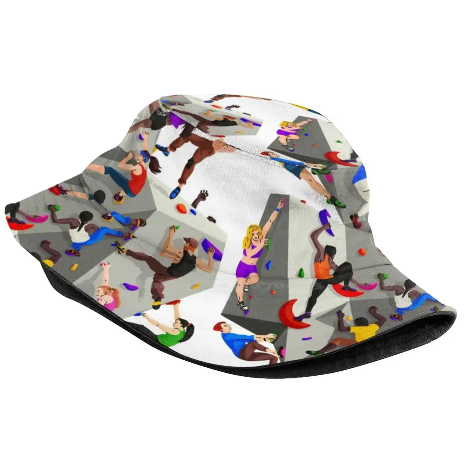 Tribute To Bouldering Sun Cap Fisherman Hat Bucket Hats Bouldering Climbing Sport Athletic Gym People Community