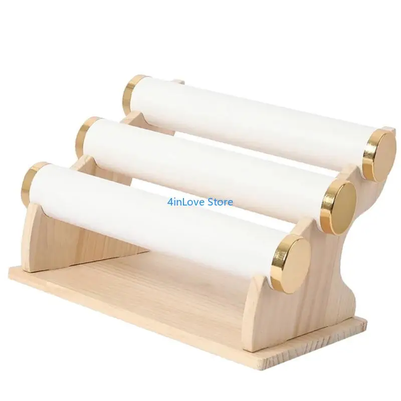 

T4MD Portable Jewelry Bracelet Stand Easy to Assemble and Store Bangle Display Rack