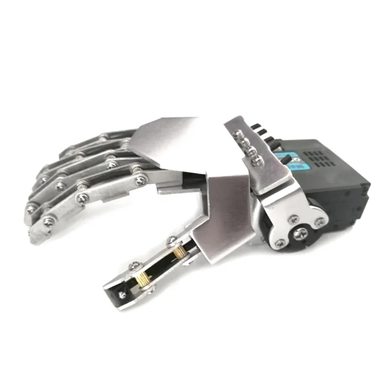 

Mini Robot Hand Five Fingers Metal Manipulator Arm For Humanoid Robot DIY Kit-Y44A