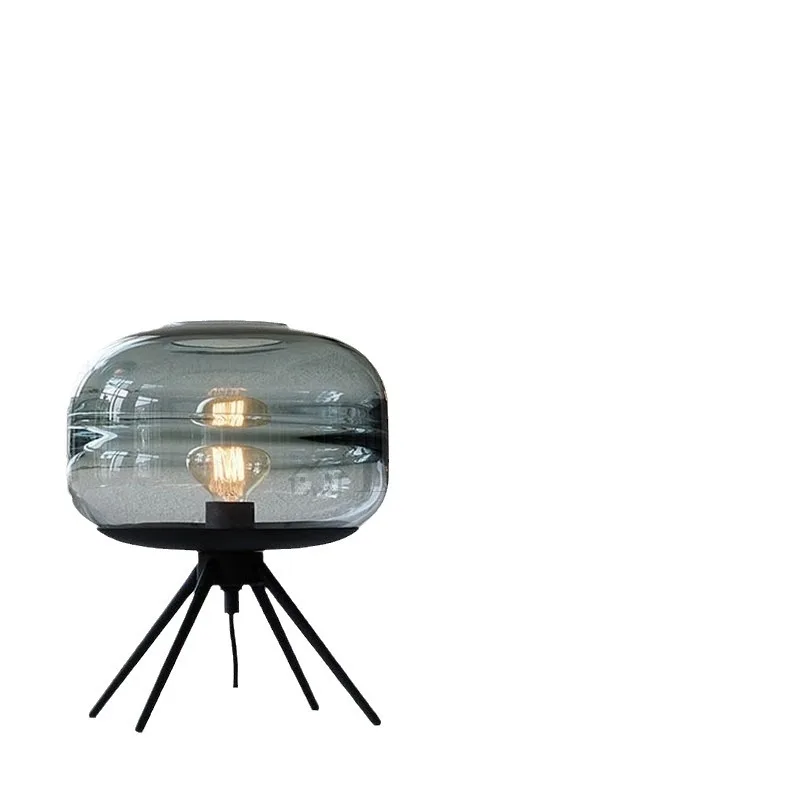 

Постмодернистская креативная прикроватная лампа, модель комнаты, спальни отеля, кабинет, мягкая мебель, стеклянная настольная лампа в скандинавском стиле