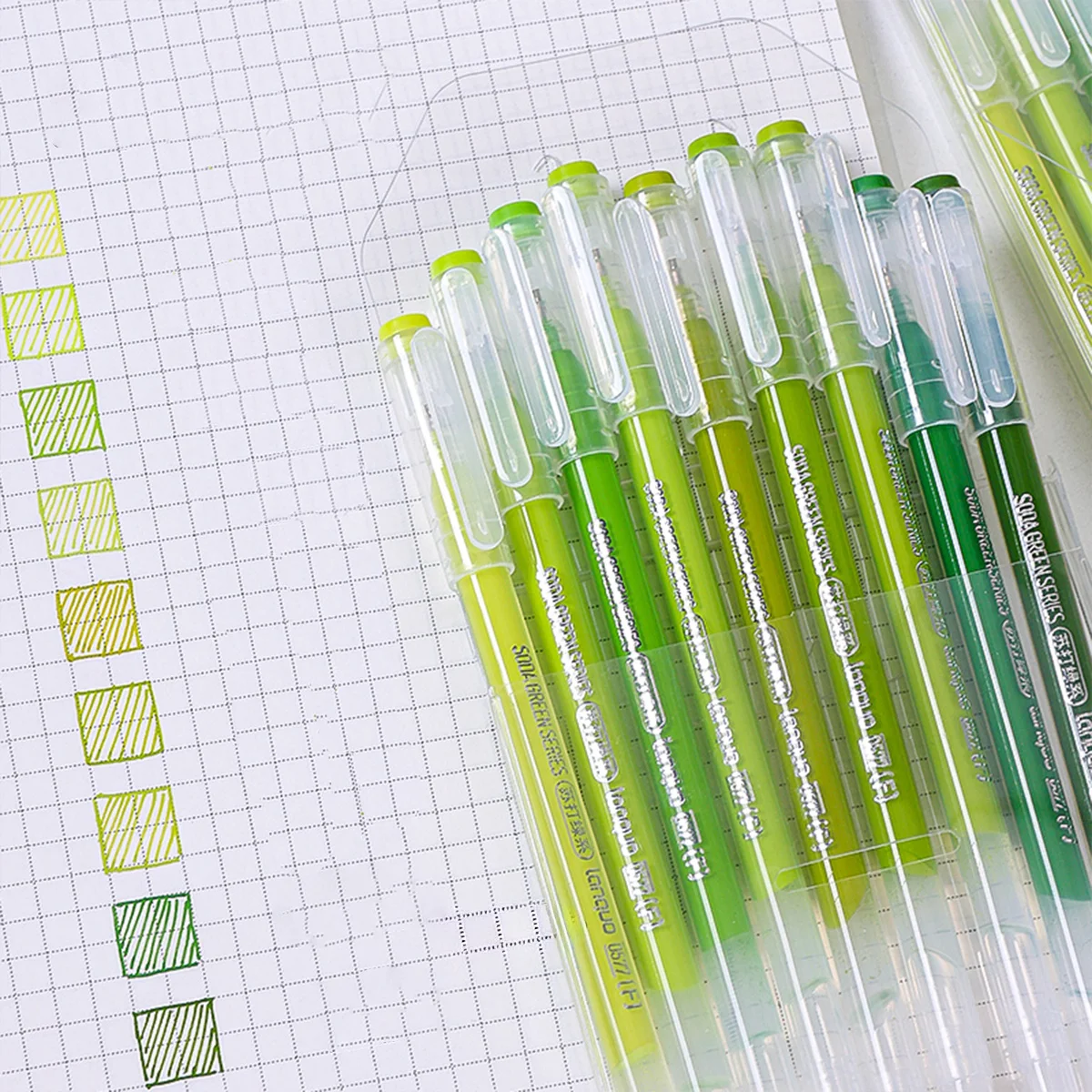 مجموعة أقلام جل متدرجة مكونة من 9 قطع، أقلام كاواي 0.5 ملم وردي وبني لطيف للمجلات، لوازم الكتابة المدرسية والمكتبية السلسة، عطلة G #4